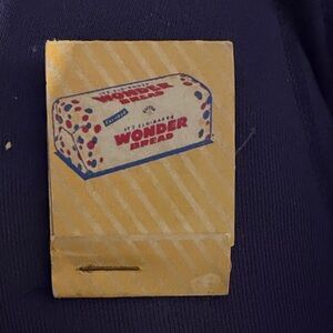 Vintage Wonder Bread Matchbook Pin - Yellow, Red & Blue